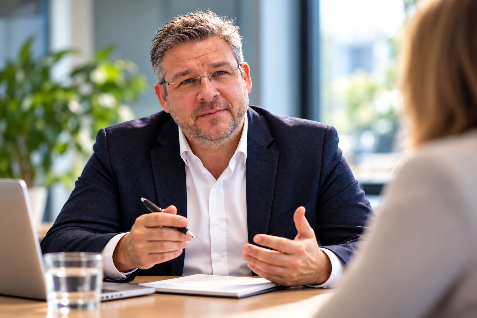 Kay Bröder im Beratungsgespräch