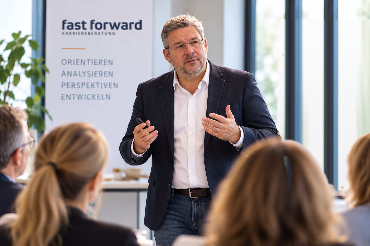 Kay Bröder im Workshop mit Fach- und Führungskräften